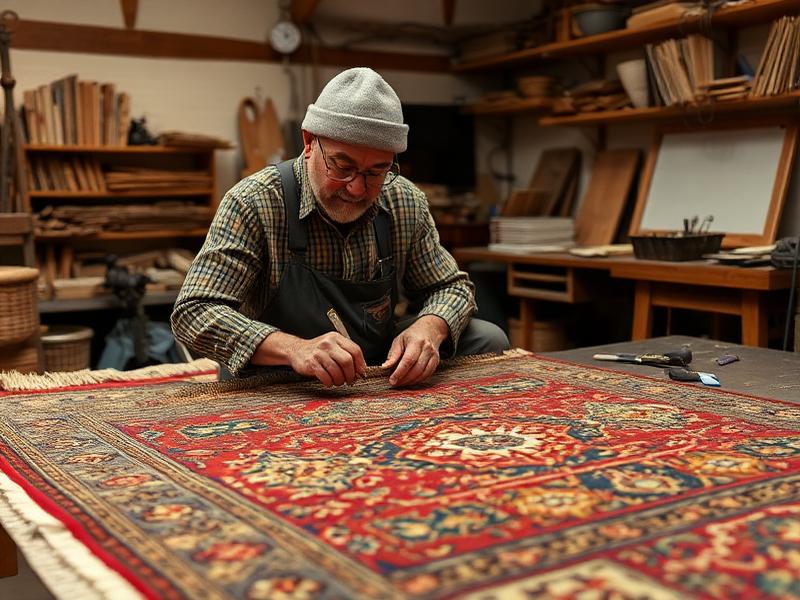 Rug repair craftsmanship